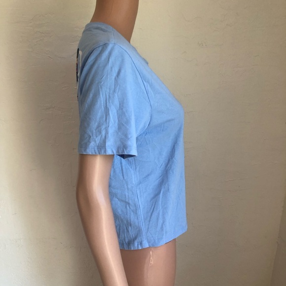 BRATZ Women’s Juniors Size M Blue Cropped Graphic T-Shirt Short Sleeves Top Tee - Picture 3 of 16